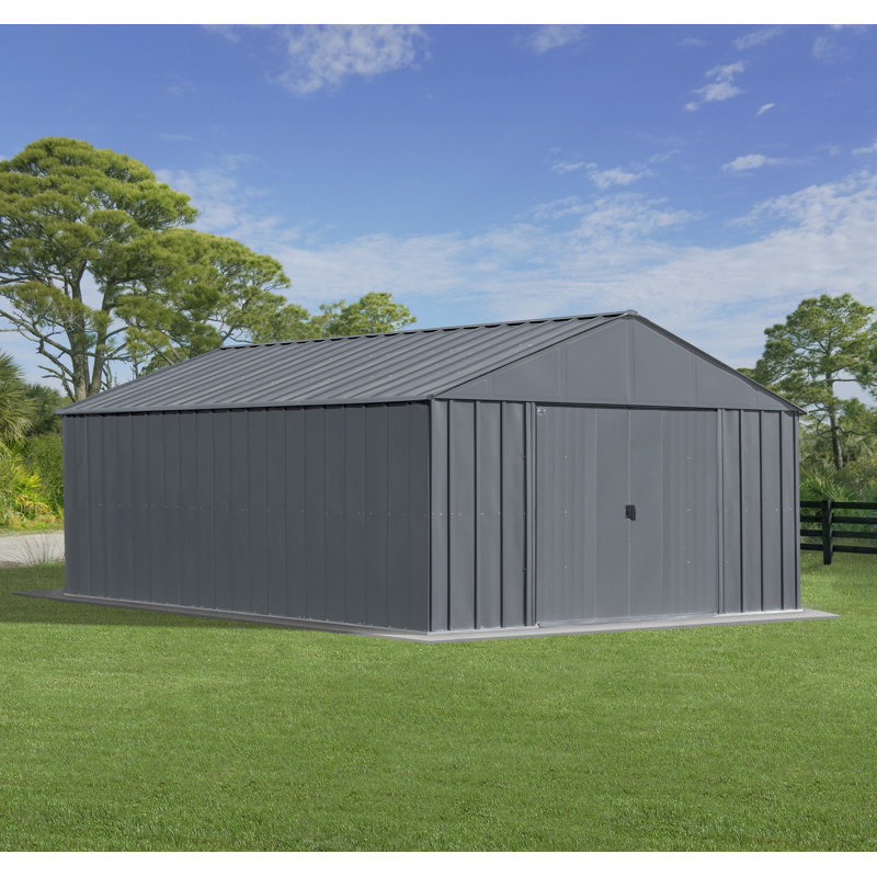 Classic Metal Shed, 12 X 12, Charcoal, Charcoal, 12 x 12