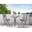 Aariona Round Metal Outdoor Bistro Table , 60cm cm W 60cm cm D