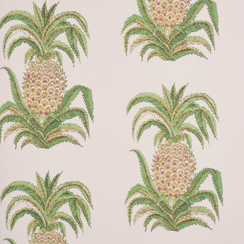 Papier peint ananas, Rosé