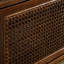 Meuble télé moderne pour téléviseur de 65 pouces, pieds en bois massif, console média de chambre à coucher - foncé 59 pieds, finition armoire de salon