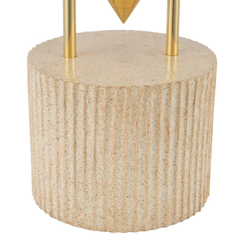 Versus 15-in Brass Table Lamp, Patina Brass
