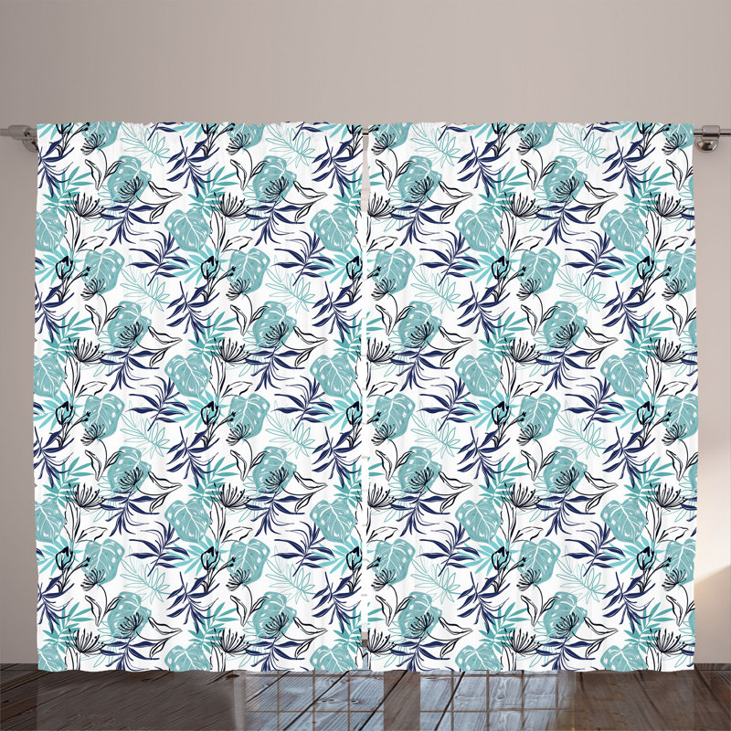 Semi Sheer Curtain Pair