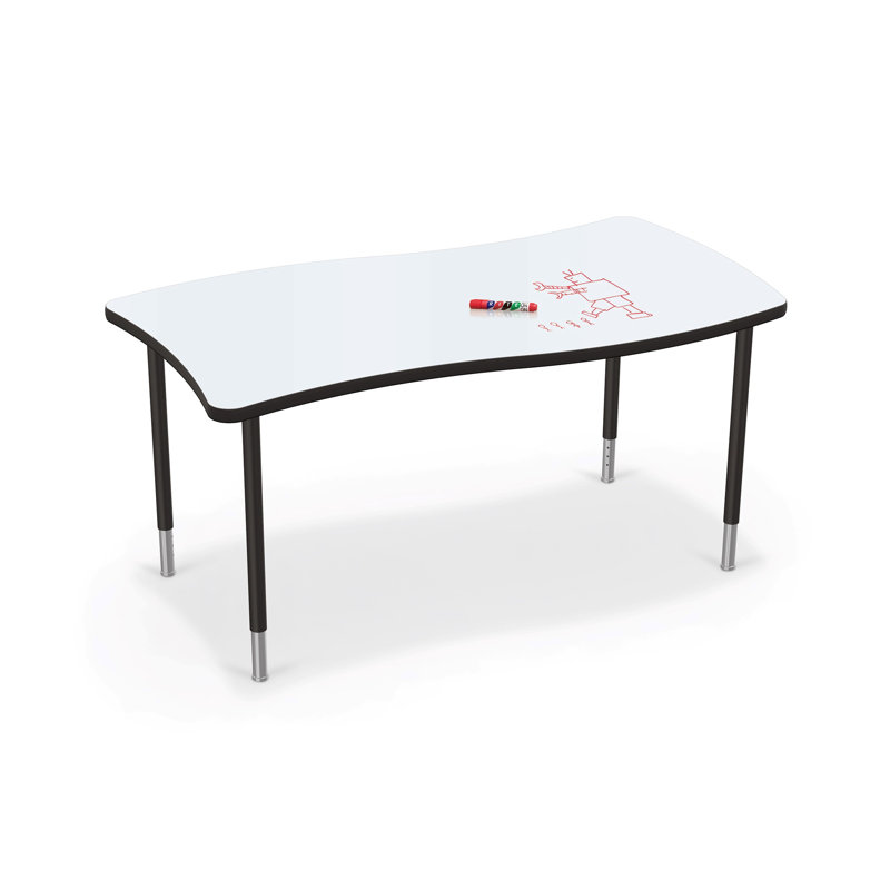Hierarchy Adjustable Rectangle 4 Students Activity Table, Marker