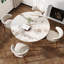 Mid-Century Modern Farmhouse Round Sintered Stone Pedestal Otelia For 4/6/8/10-486253491-486253492