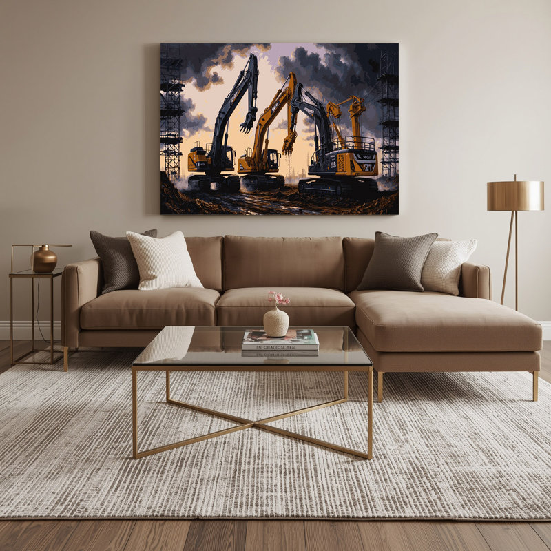 Art de transport sur toile mauve, H 16 po x l 20 po