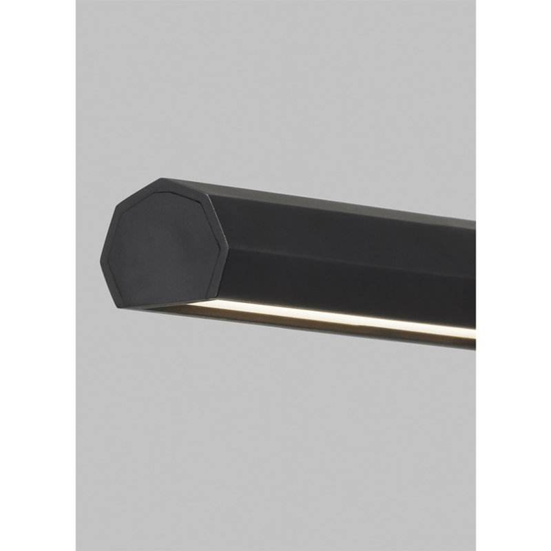 Plural Faceted 18" Picture Light, Nightshade Black