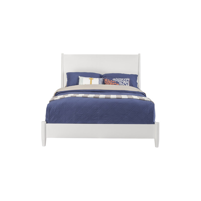 Lit plateforme bas Williams, Très grand, Blanc
