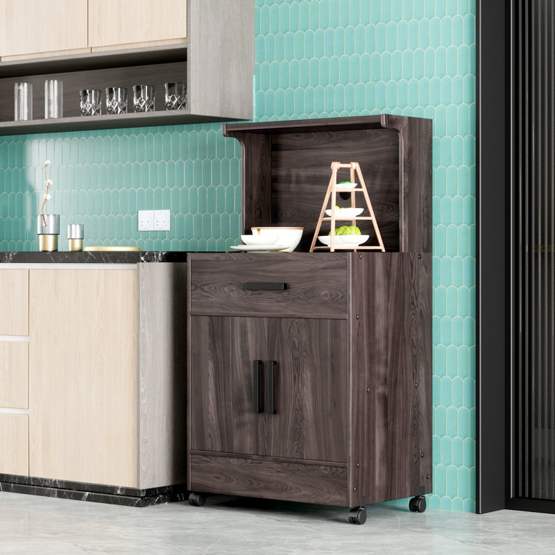 Wood Garage Cart, Tobacco
