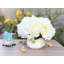 Agencements de fleurs mélangées artificielles en vase-1524966874