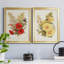 Antique Floral Bouquet V - Ensemble de 2 impressions sur toile encadrées-1823573613-1823573614