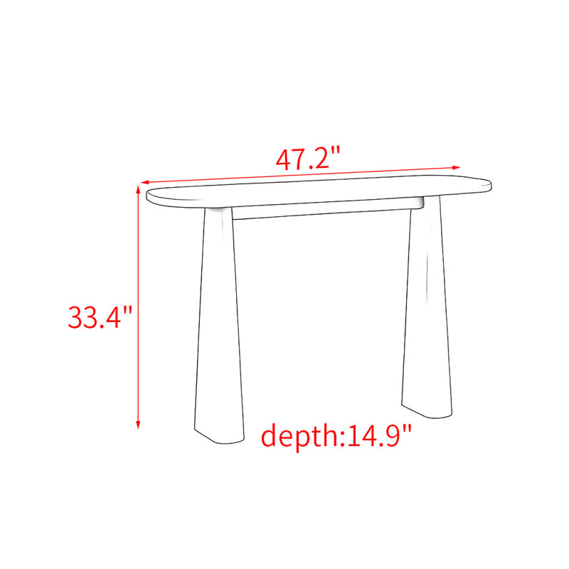 Orren Ellis Modern style solid wood console table - Wayfair Canada