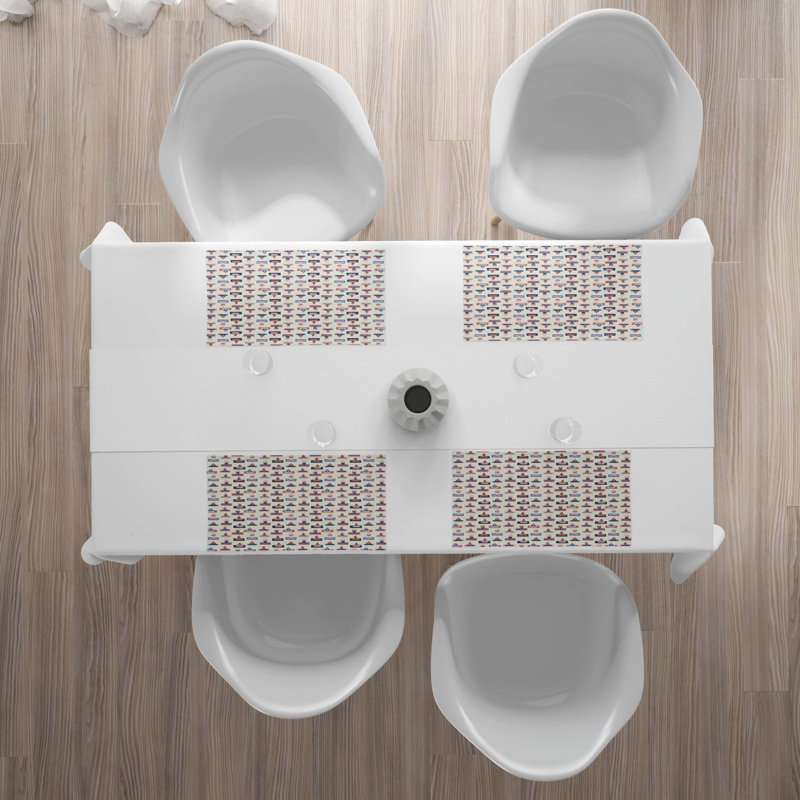 Polyester Abstract Rectangle Placemat