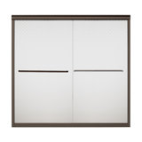 Finesse 59.63" x 58.07" Bypass Frameless Bath Door
