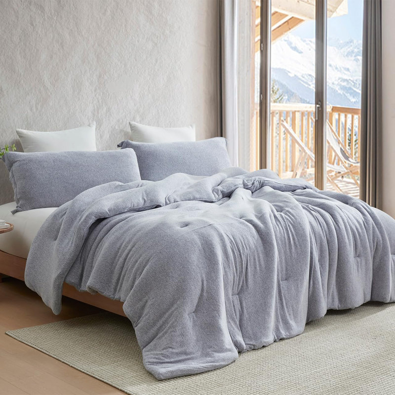Ensemble d'édredon en polyester, Bleu, Édredon pour très grand lit + 2 très grandes ta