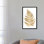 « graphic gold palms iv », reproduction d’impression sur toile tendue