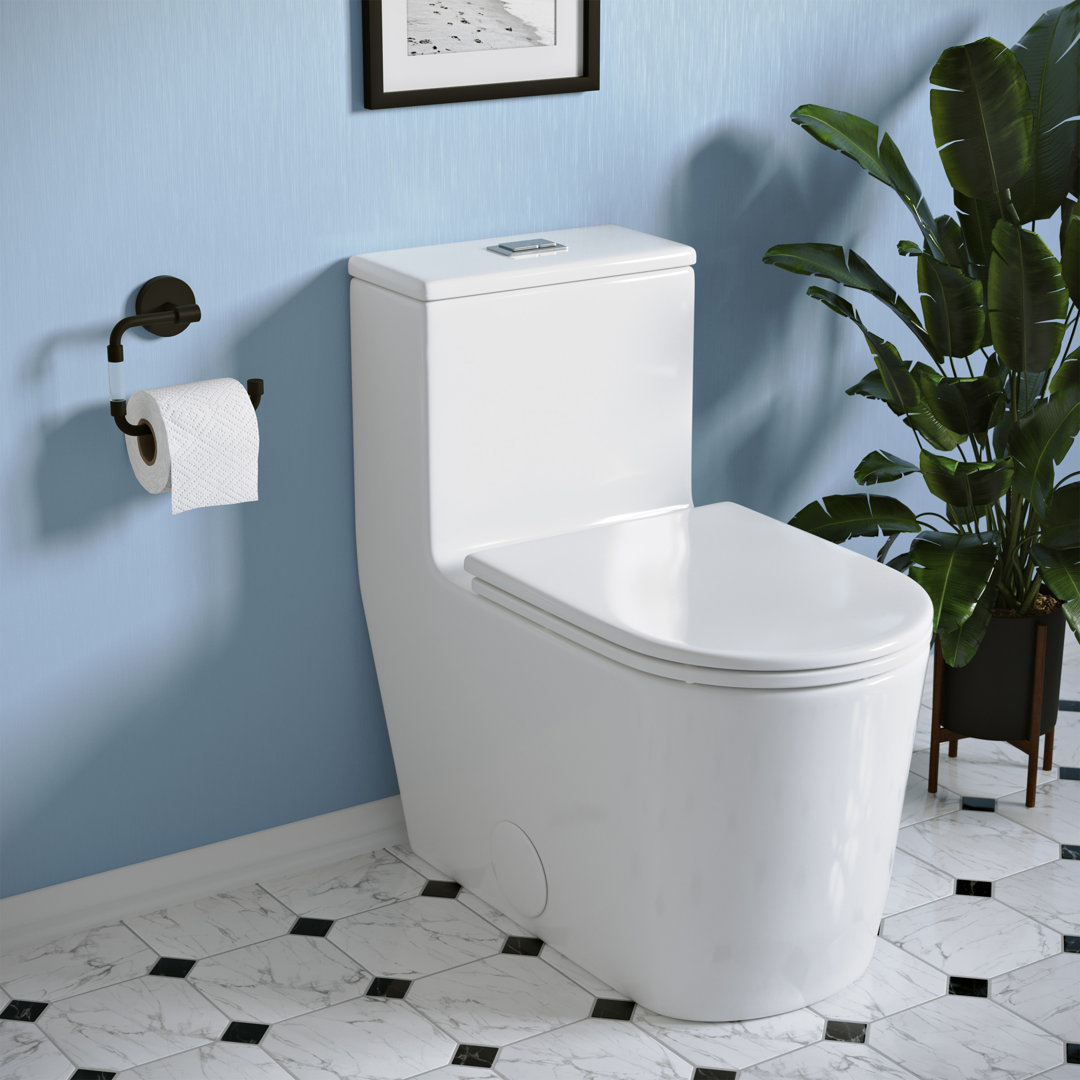 Liberte One-Piece Elongated Toilet Dual-Flush 1.1/1.6 gpf Swiss Madison