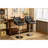 Glasgow Contemporary Tufted Adjustable Height Hidraulic Bar Stools, Set Of 2, Black-1065678427