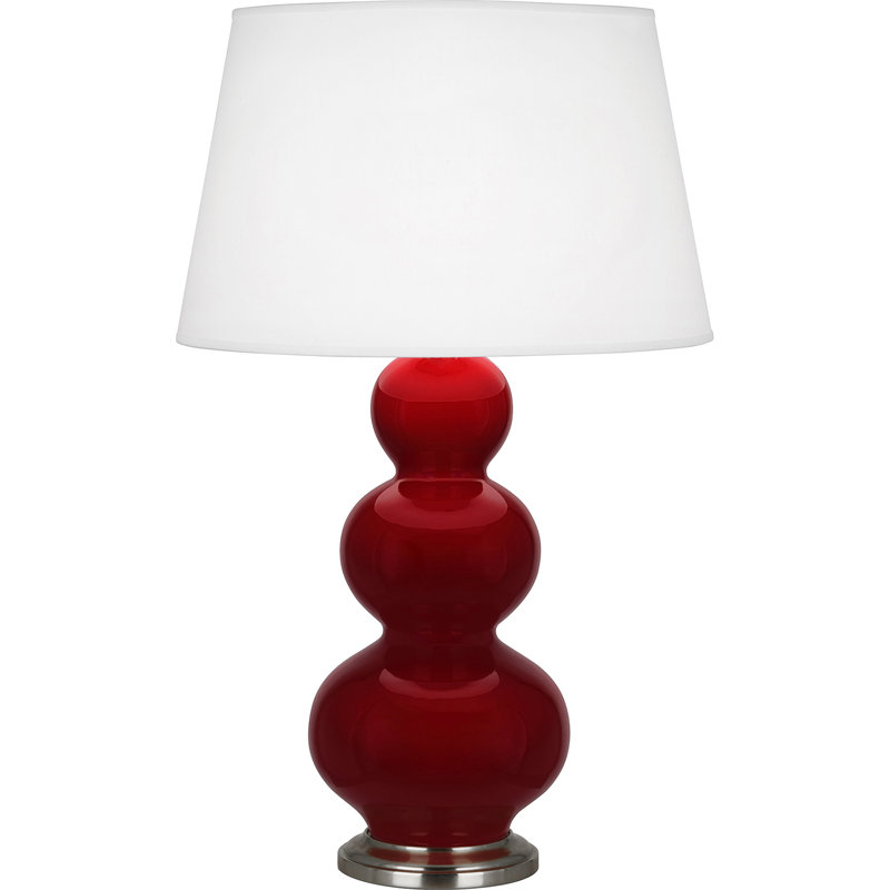 Table Lamp, Sangria/Silver