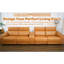 Canapé modulaire en cuir orange 5 pièces avec espace de rangement et sièges inclinables électriques, confortable pour un espace de vie principal, style moderne, rembourrage en coton technique,