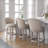 Tino Low Back Wood Swivel Stool-2001862295-2001862294