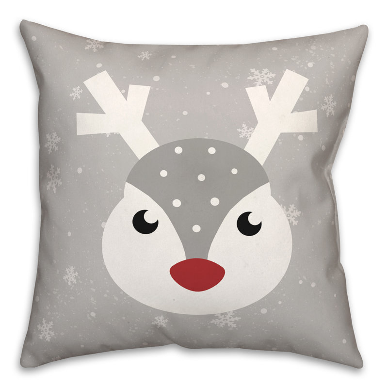  Deer Square Throw Cushion