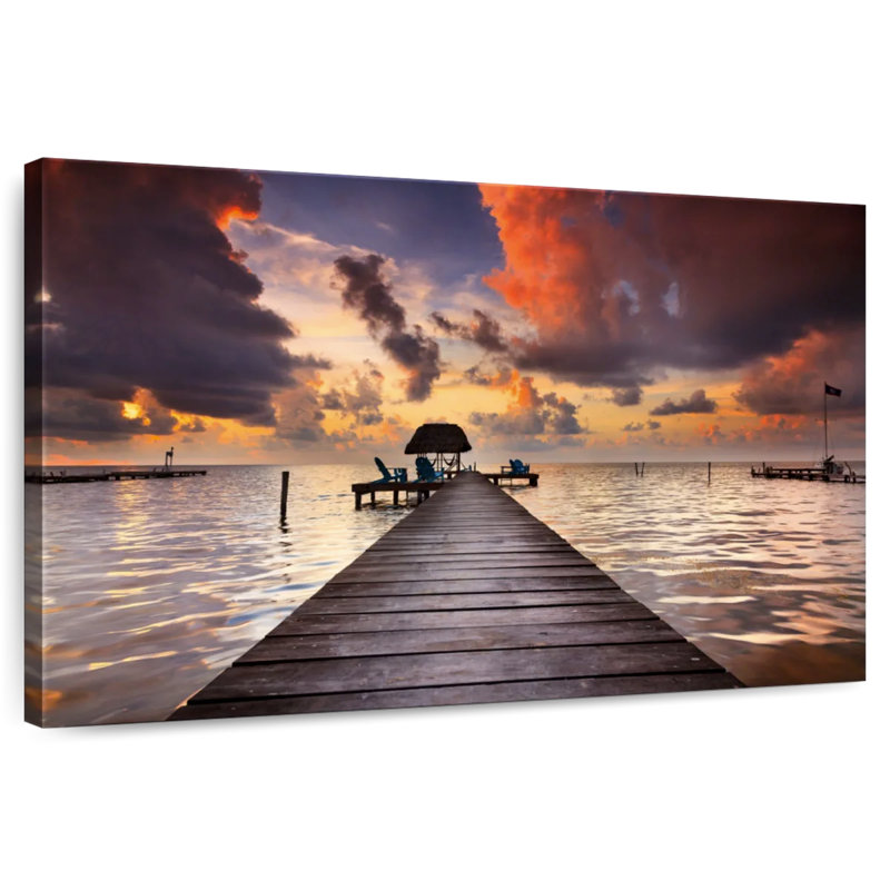Aletra Caye Caulker Dock, 8" H x 12" W