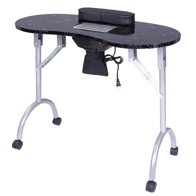 Bureau ovale Oeste, H 29,5 po x l 36 po x P 16,9 po, Noir