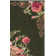 Tammie Floral Black/Red Area Rug
