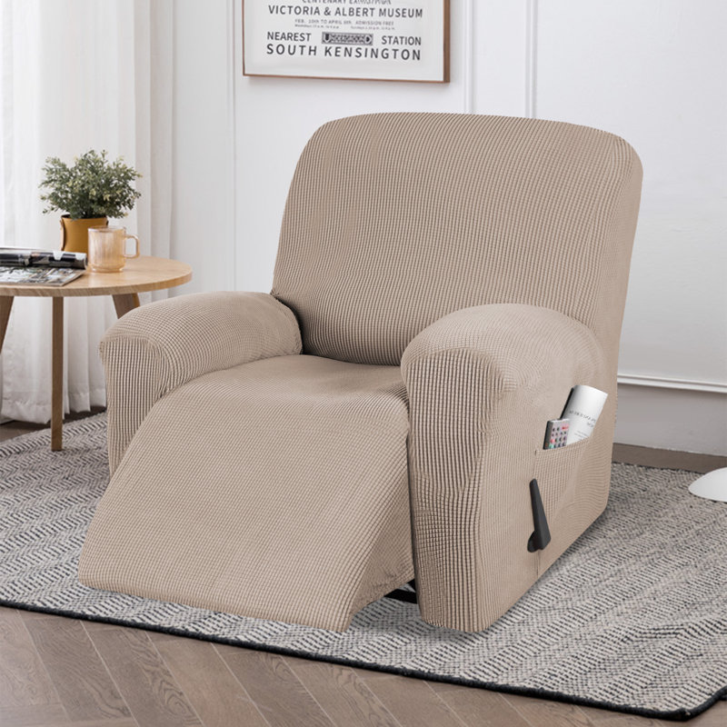 Housse pour fauteuil inclinable Hayneville, Mélange de polyester sable