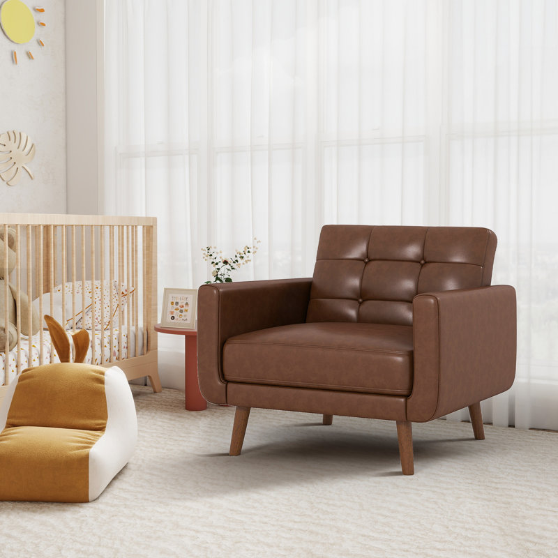 Fauteuil Gaige, Brun
