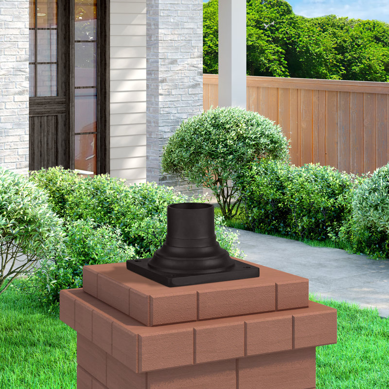 Anemona Pier Mount Base, Bronze