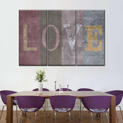 Impression sur toile, "Love sign"