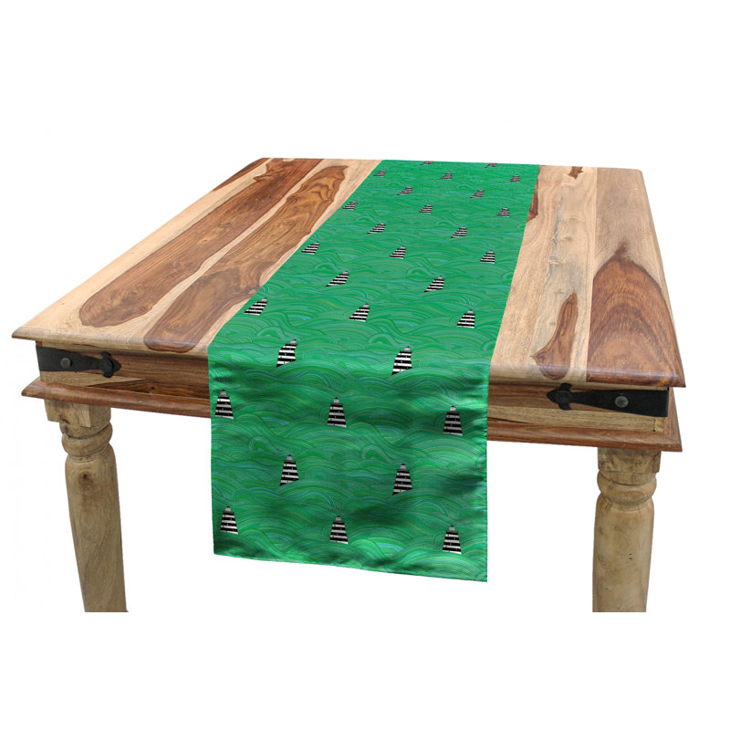 Chemin de table géométrique, 72 po x 16 po