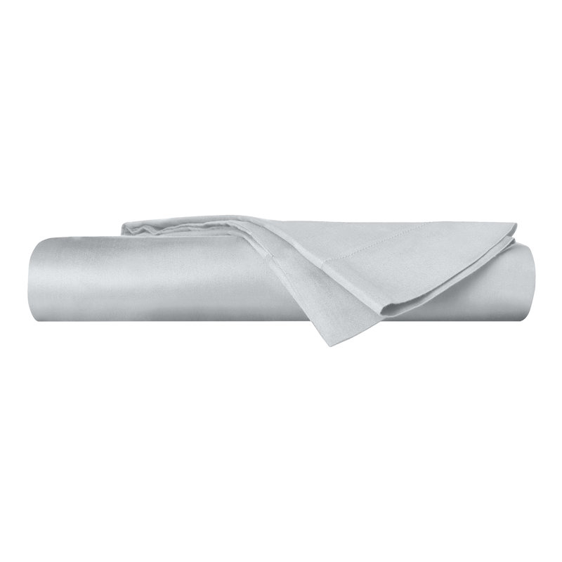 Delara GOTS Certified 100% Organic Cotton Sateen Fitted Sheet Set, 400TC Long Staple, Soft & Breathable with Deep Pocket