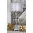 Pocklingt Glass Silver Table Lamp with Crystal Embellishments
