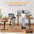Rashod 63" L Shaped Electric Height Adjustable L Shaped Standing Desk-1142058245