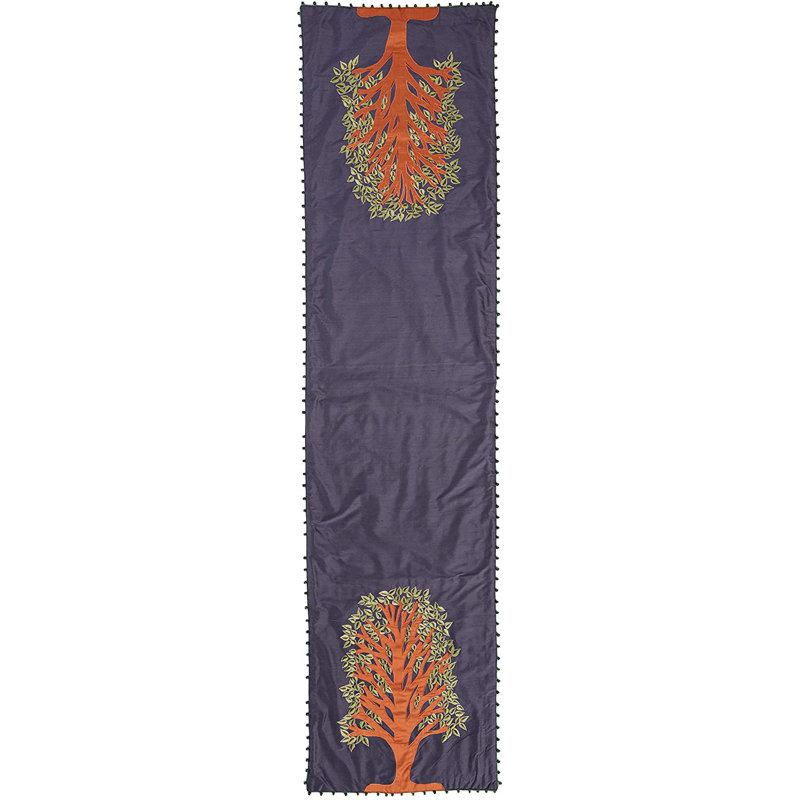 Tree of Life Table Runner, Navy