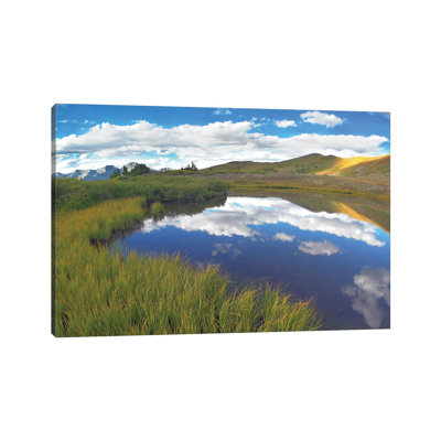 Clouds Reflected In Water At Cottonwood Pass by Tim Fitzharris - Wrapped Canvas Print