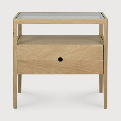 Spindle 1 - Drawer Solid Wood Nightstand