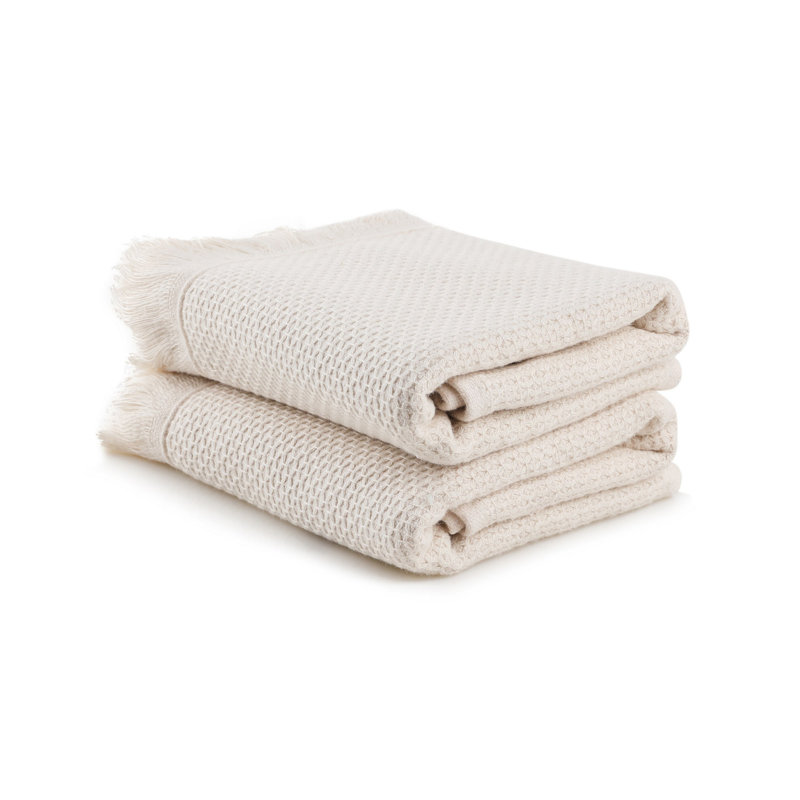 Luxury Microcotton Wash Towel Set (2 Pieces), Cappuccino Color, 15.8 x 23.6 inches | 100% Microcotton, 17.6 oz/sq yd | Machine Washable at 104°F | Soft, Absorbent, Perfect for Spa & Home Use