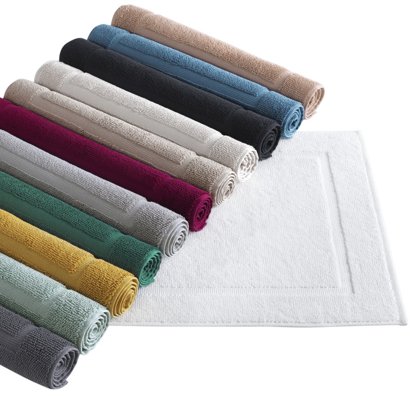 Tapis de bain de couleur unie Lerins, Magenta