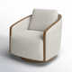 Nieve Upholstered Swivel Barrel Chair
