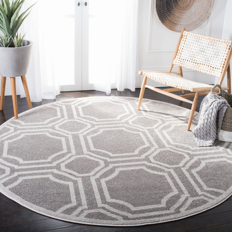 Tapis performance géométrique Amherst, Rond 7 pi