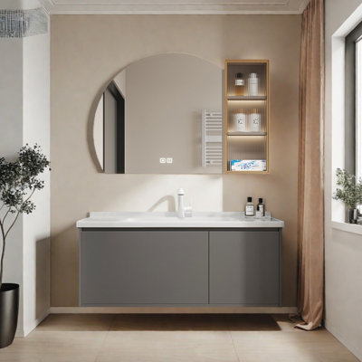 Armoire de salle de bain légère de style minimaliste luxueux