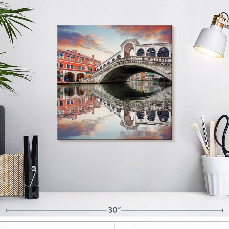 Pont de Nicci, Rialto, Venise, H 16 po x l 16 po