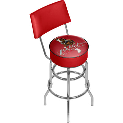 Budweiser Clydesdale Swivel Upholstered Counter Stool