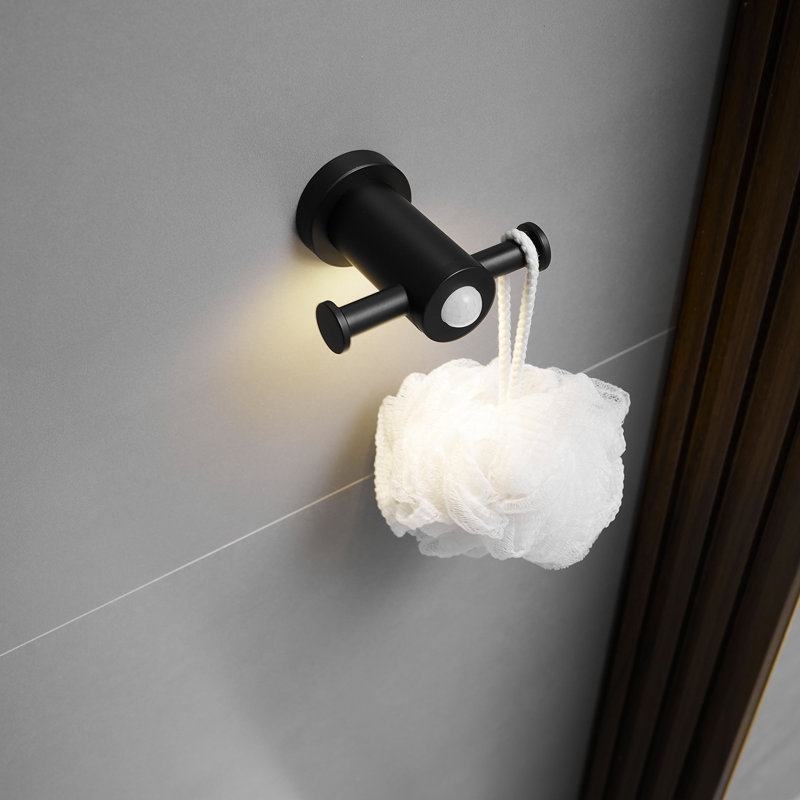 Wall Mounted Robe Hook with LED light