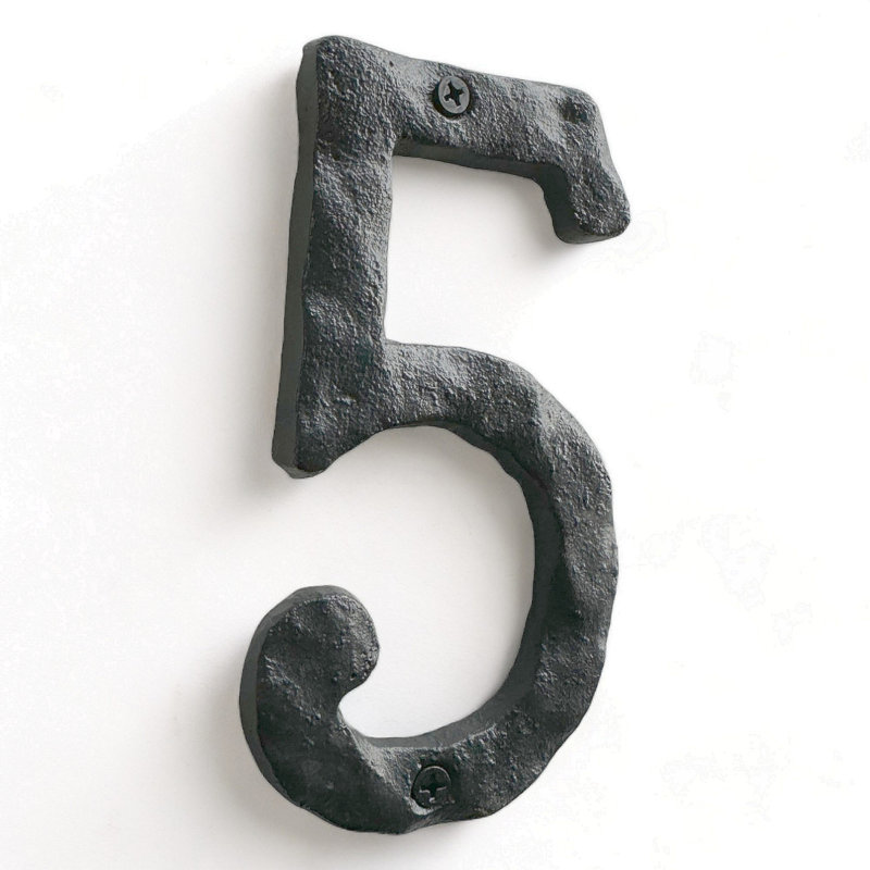 Numéro pour plaque d'adresse à fixer, 5