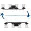 Éclairage pour meuble-lavabo à intensité variable Nedmond-530079666