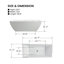 Baignoire de trempage autoportante 66,9 "x 31,5"-75068069